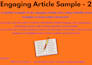 write deeply meaningful and heart touching articles